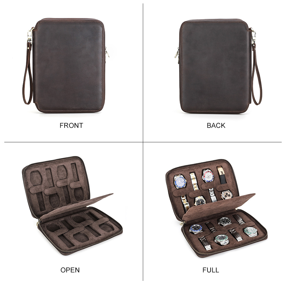 New 2/4/6/8 Slots Genuine Leat - огляд і ціна Coffee Equipment Organizer