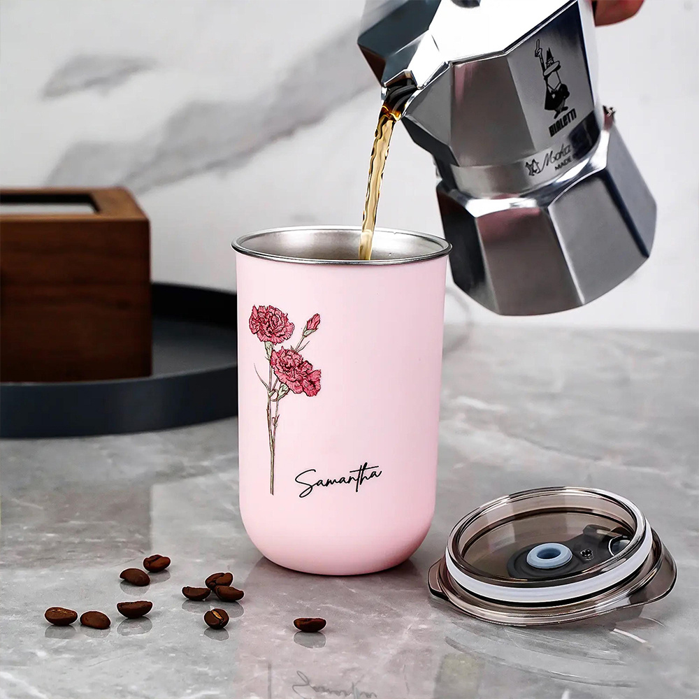 Personalized Birth Flower Coff - огляд і ціна Coffee Equipment Gift
