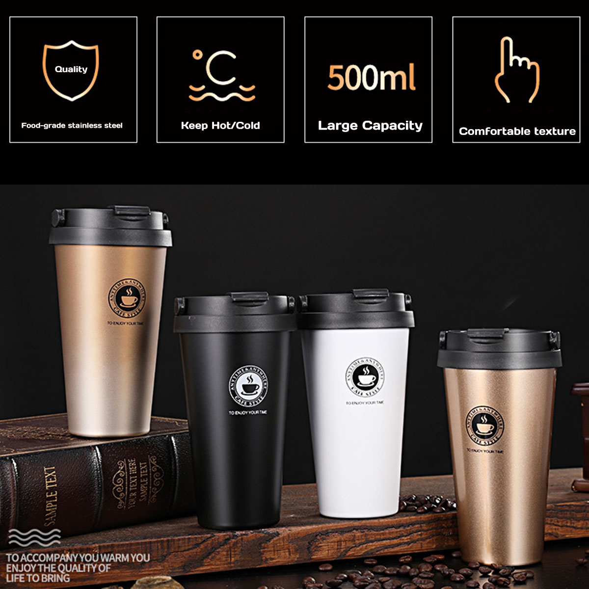 Insulated Travel Coffee Mug 16 - огляд і ціна Coffee Equipment Gift